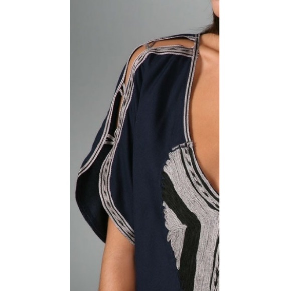 Free People Navy Silver Springs Embroidered Tunic - Picture 5 of 8